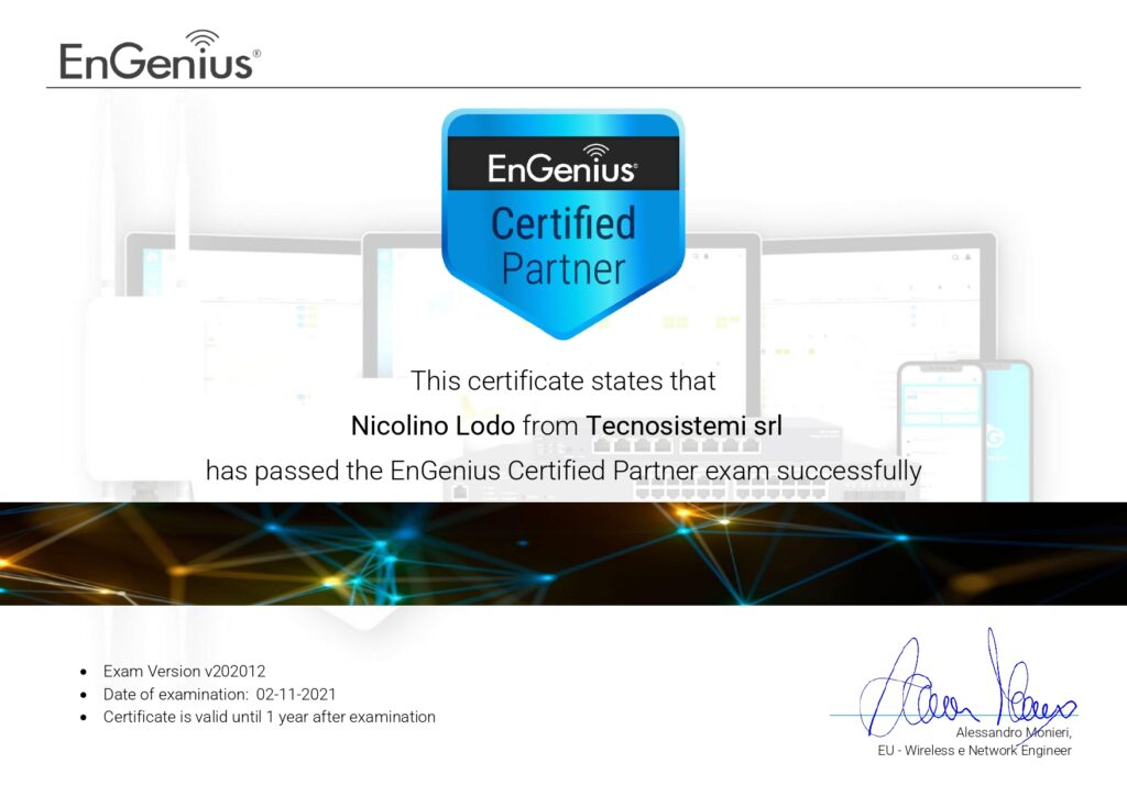 Partner Engenius  certificato e qualificato